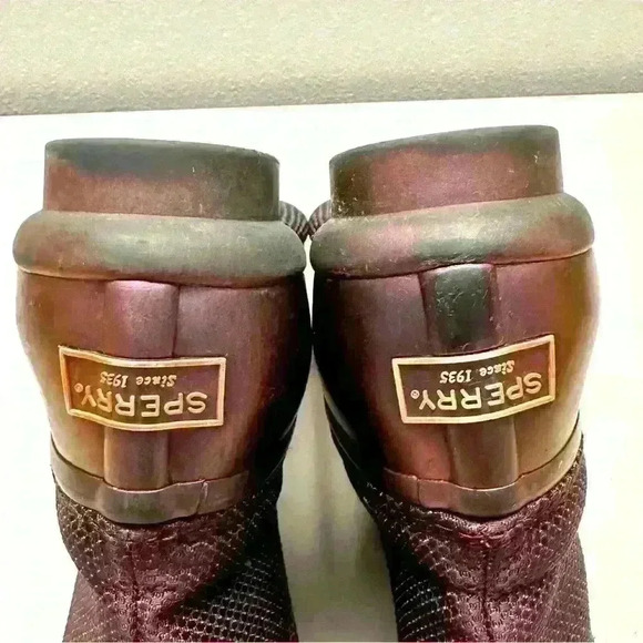 Sperry Waterproof Metallic Grape Rubber Duck‎ Boot Sz 7 - Picture 4 of 7